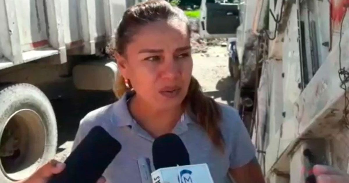 Camión recolector de basura en Jojutla sufre accidente