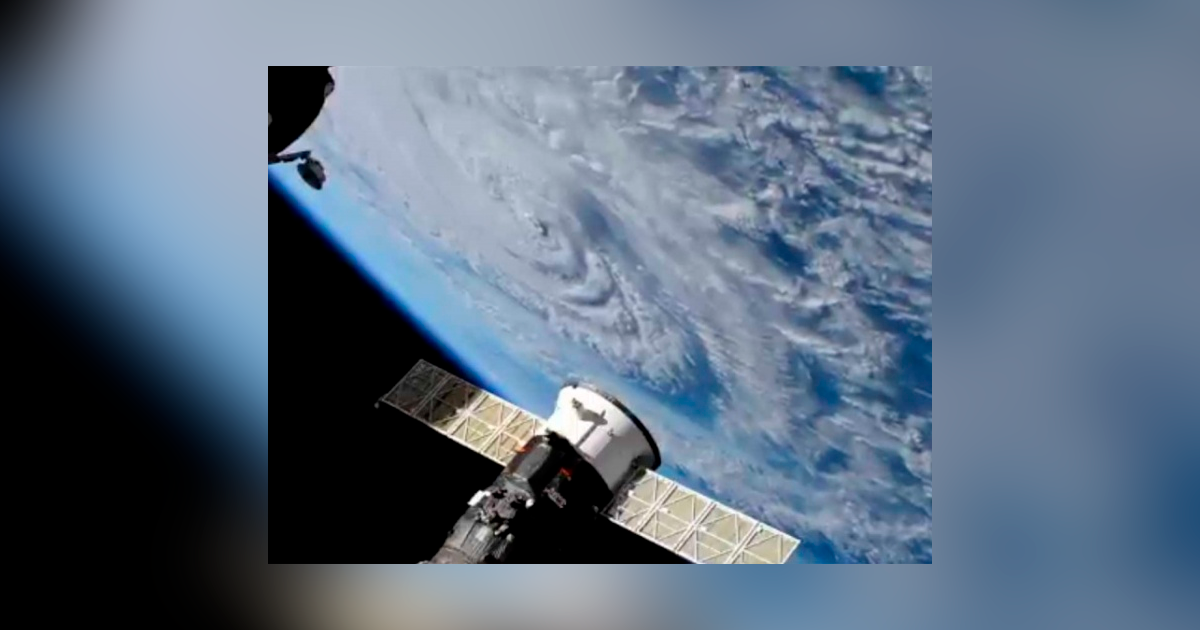 Así se ve el huracán Florence desde el espacio
