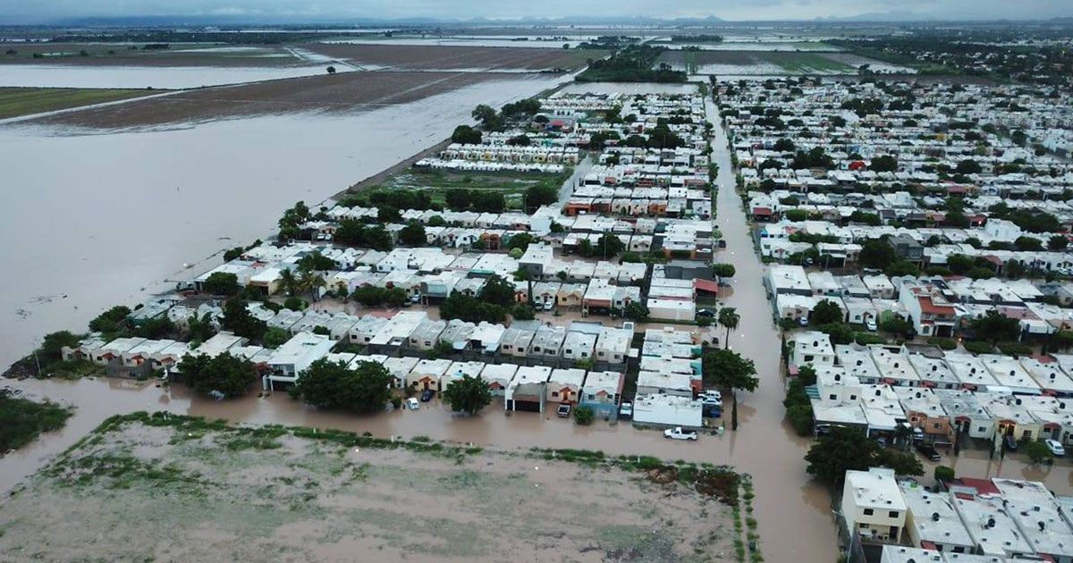 En peligro 11 municipios de Sinaloa por inundaciones