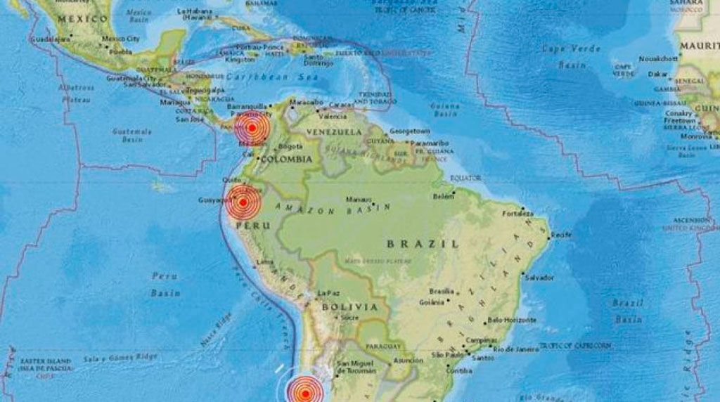 Sismos sacuden sudamérica