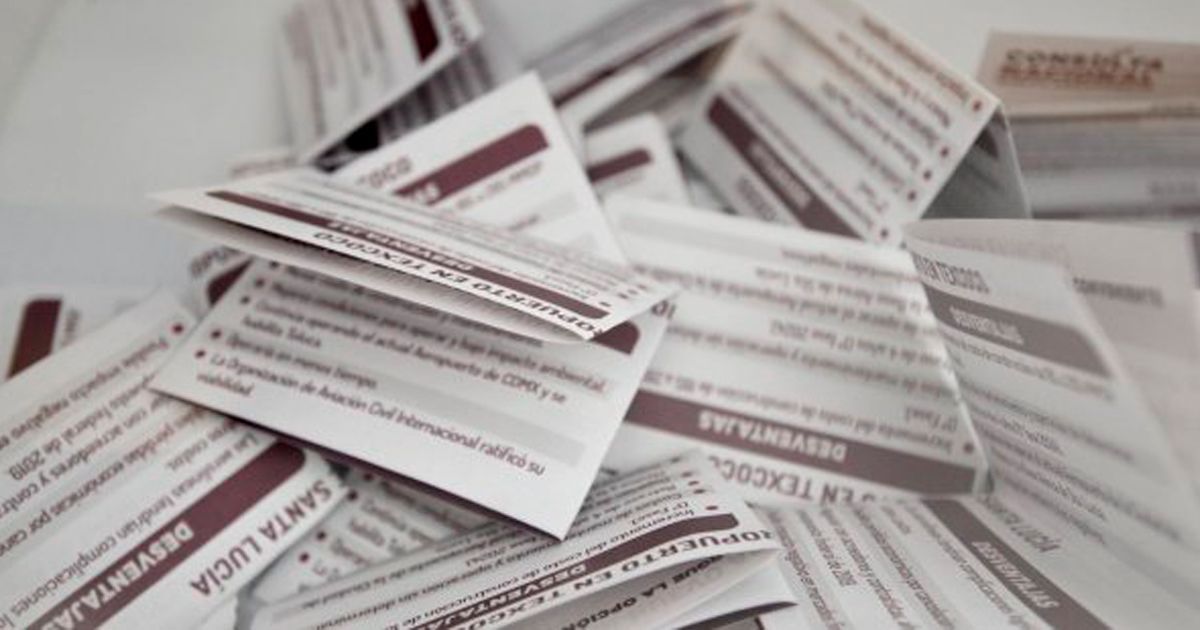 El domingo darán resultados de consulta NAICM