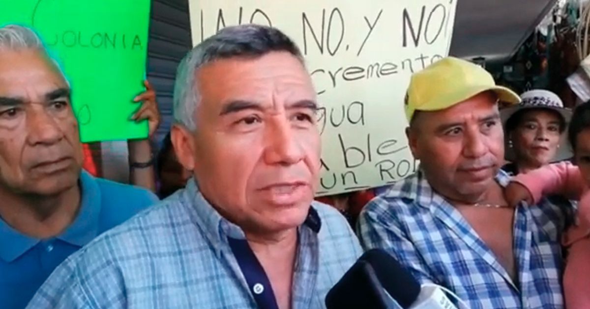 Se manifiestan por aumento al costo del agua