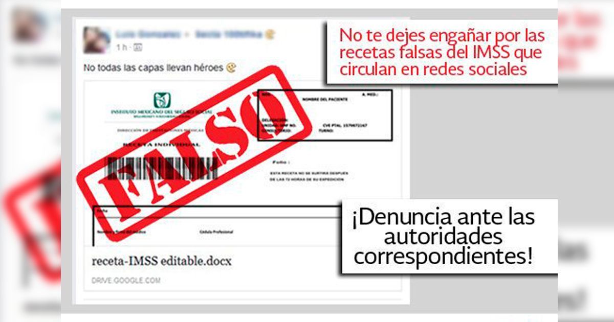 ¡Cuidado con las recetas “editables”!