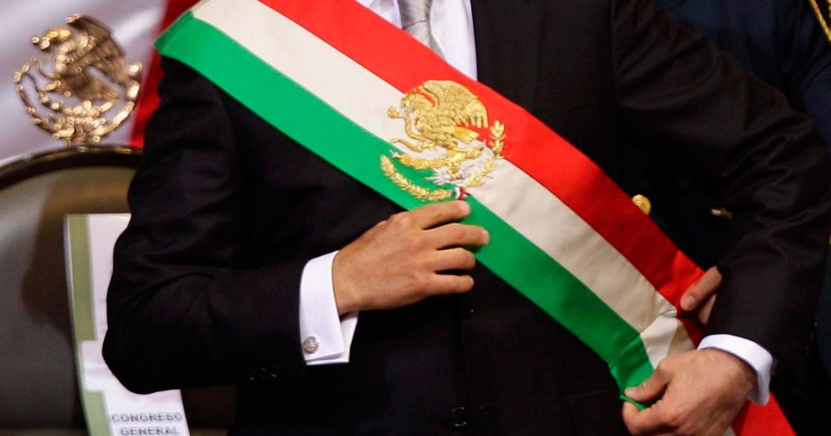 Modificarán orden de colores en banda presidencial