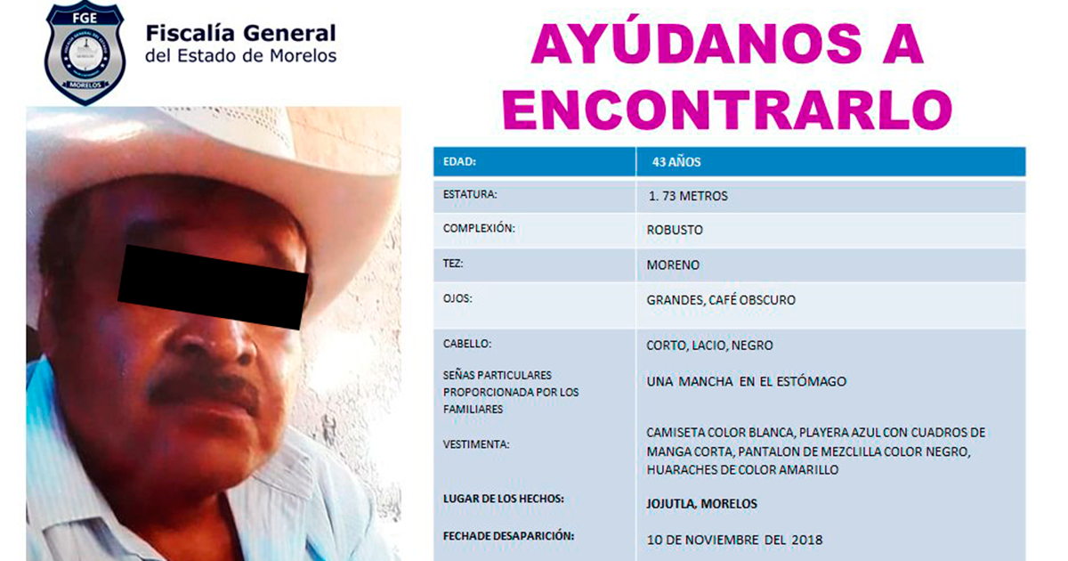 Hallan a hombre sin vida en campos de Puente de Ixtla