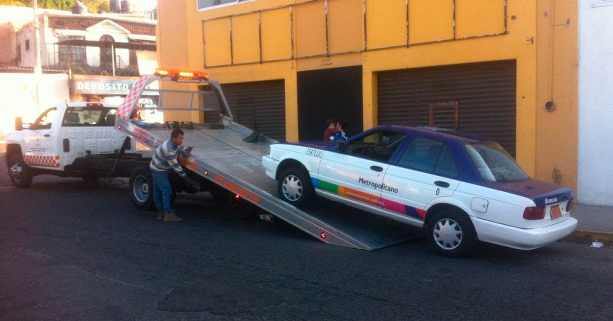 12 taxis al corralón por competencia desleal a rutas