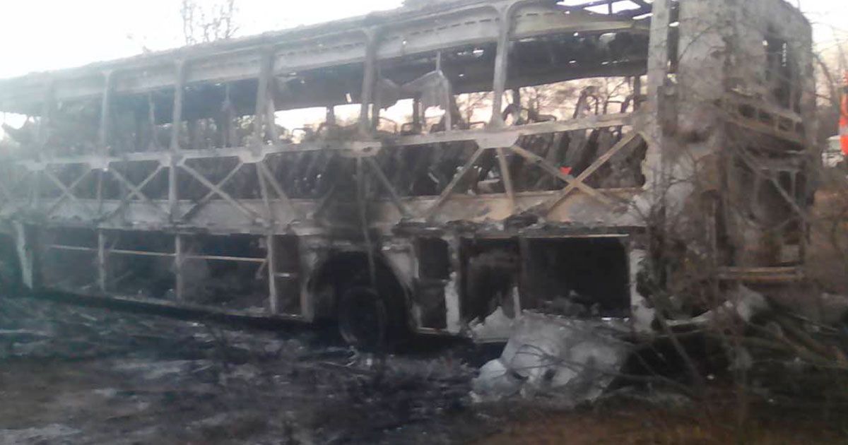 42 muertos tras incendio de autobús en Zimbabue