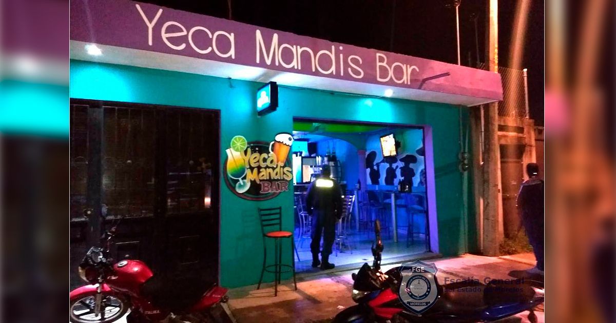 Catean bar en Yecapixtla y detienen a dos
