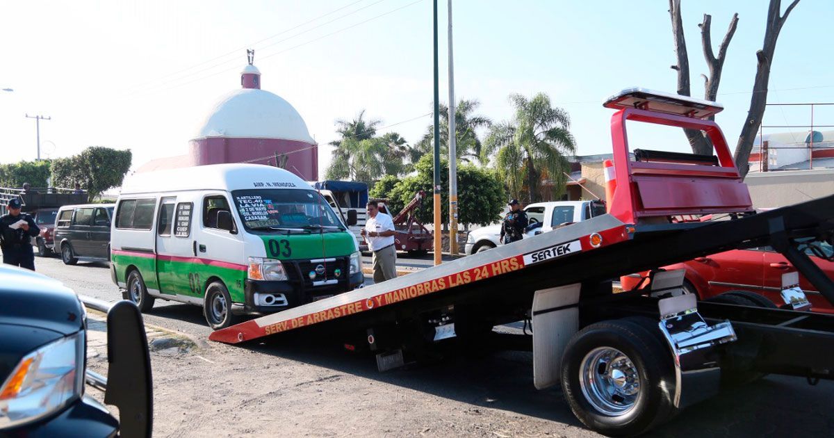 Detectan 5 unidades “pirata” del transporte público