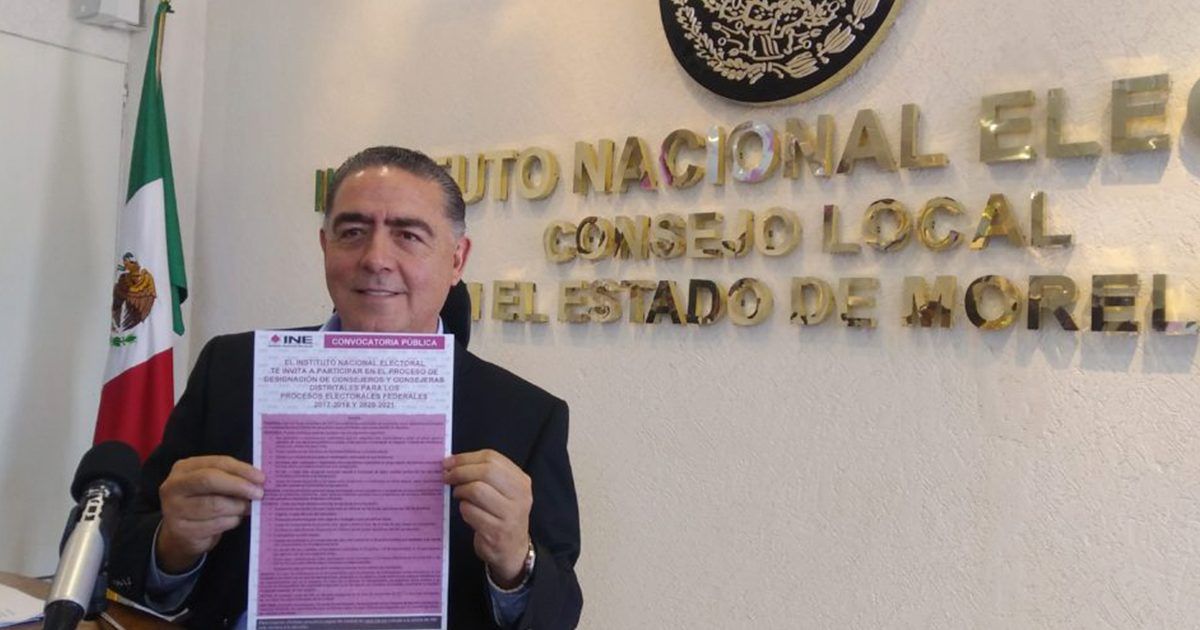 Deja Pablo Aispuro INE Morelos