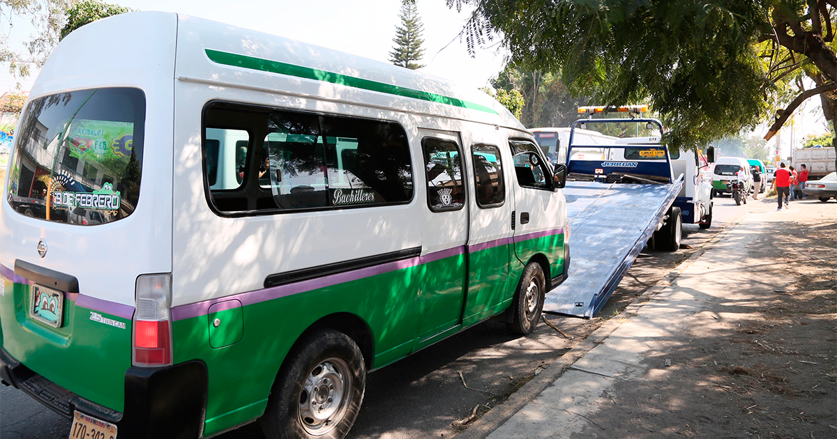 Realiza SMyT operativo de transporte público en Cuautla