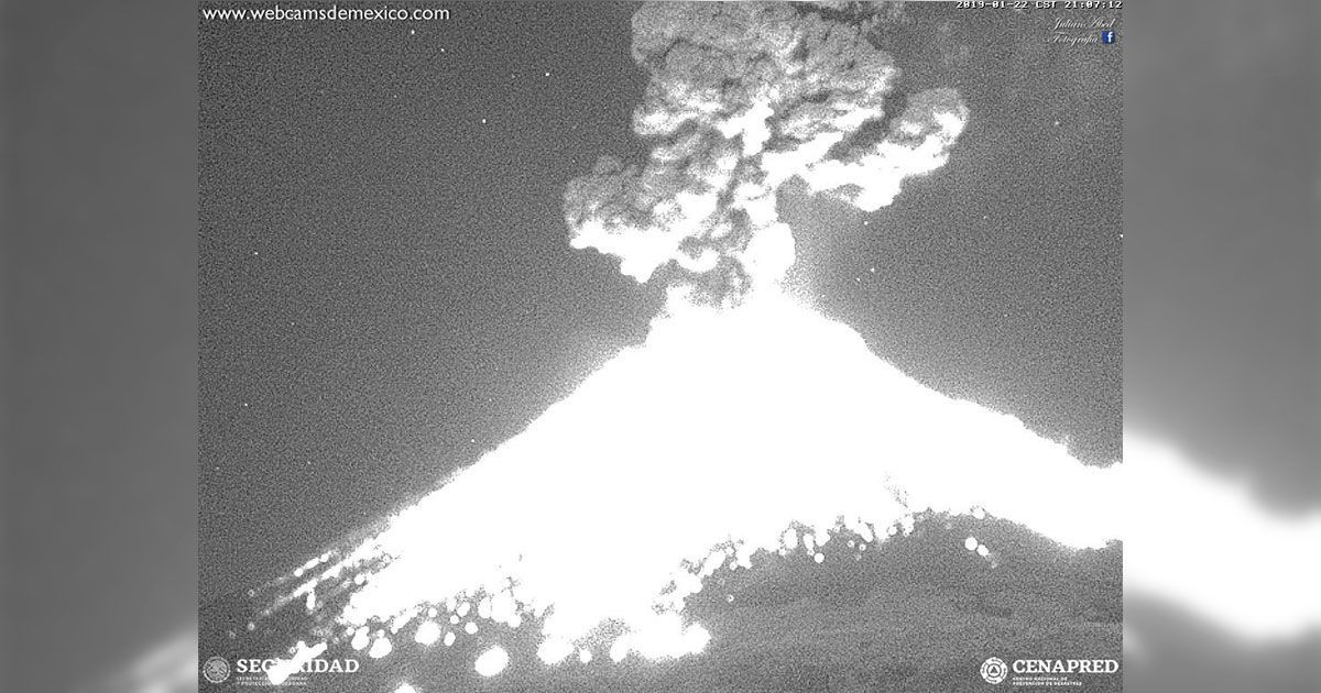 Mantiene PC vigilancia constante del Popocatépetl