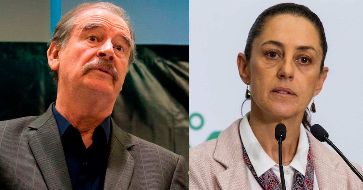 Se enfrenta Vicente Fox contra Claudia Sheinbaum