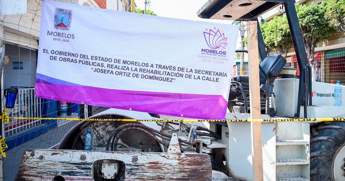 Supervisan obras en Jojutla; terminarían a finales de marzo