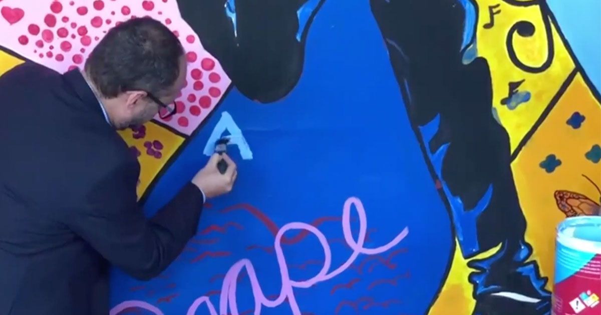 Inaugura SEDESO Morelos mural “Pinceladas de Amor ”