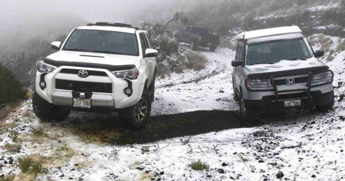 Tormenta invernal azota a Hawái