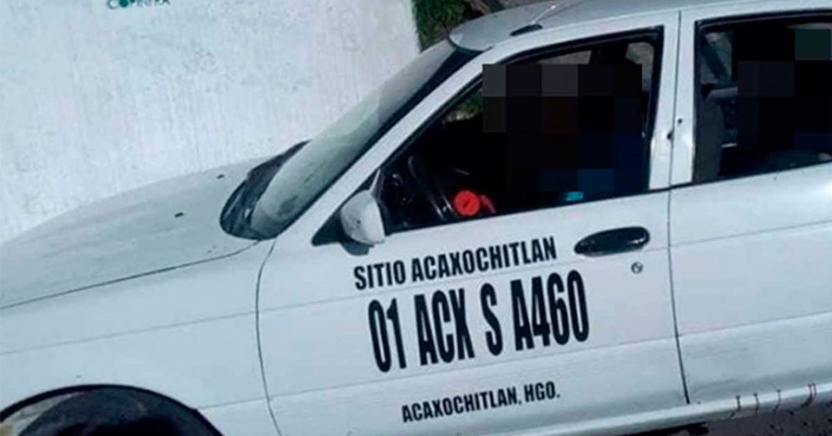 Asesinan a 3 a bordo de un taxi
