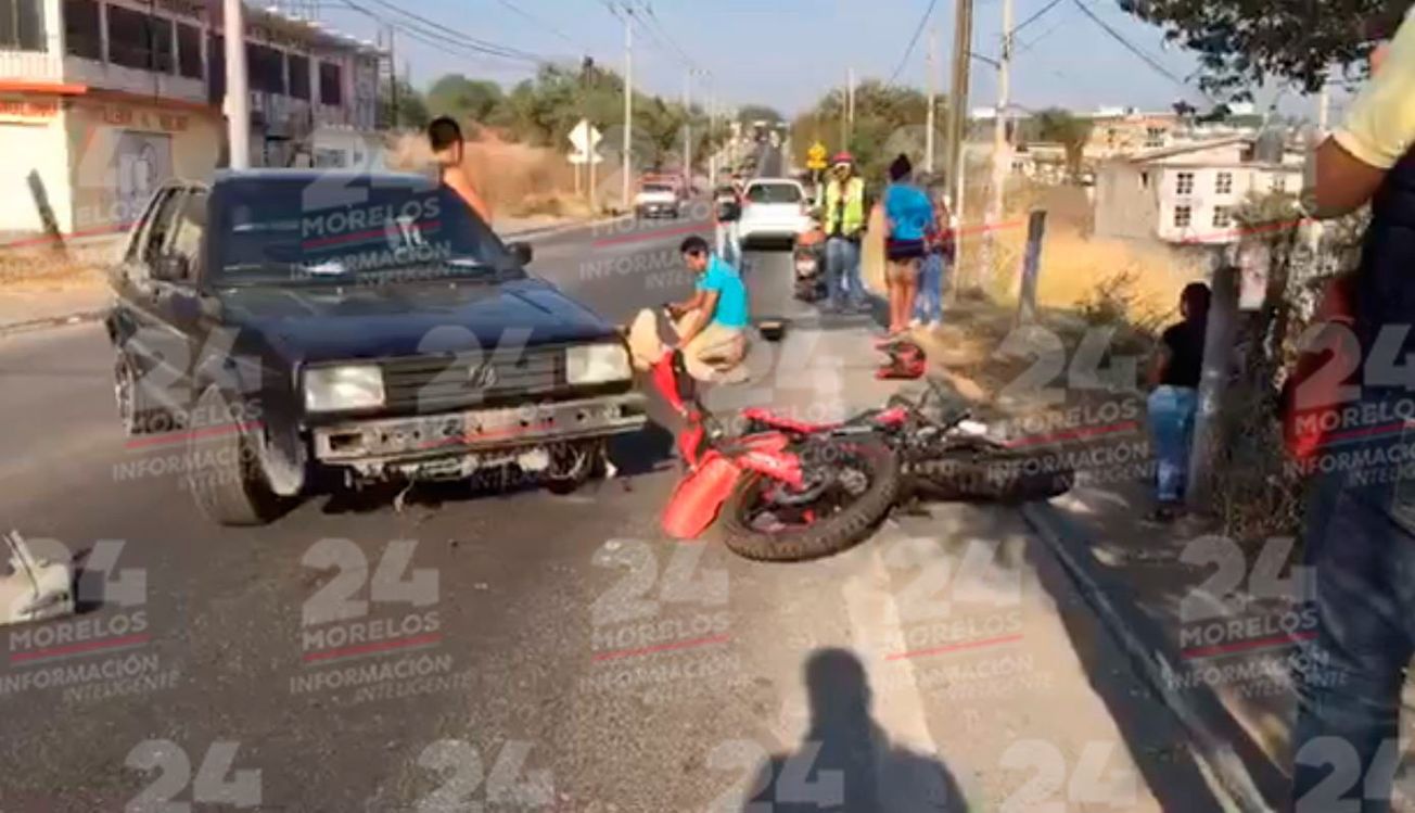 Arrollan a motociclista en Xochitepec