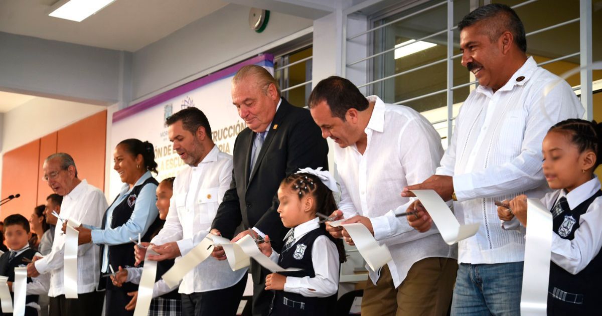 Entrega Gobierno de Morelos escuela reconstruida en Tlaltizapán