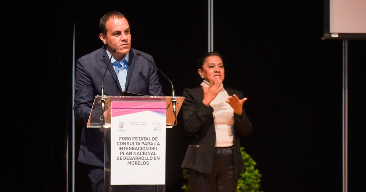 Morelos presente en los foros para la integración del Plan Nacional de Desarrollo