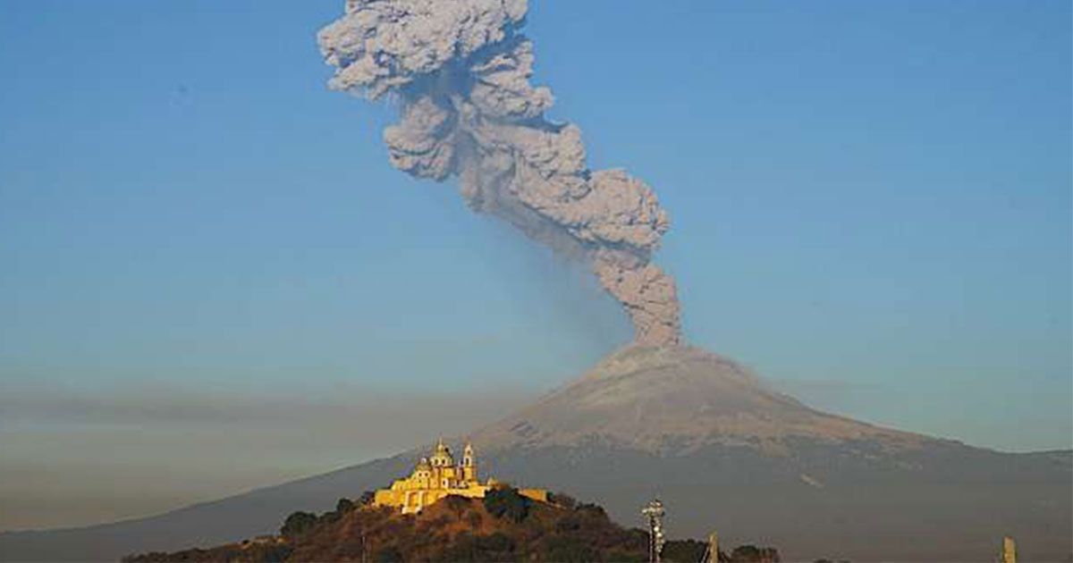 Resumen 24 Elevan amarillo fase 3 actividad del volcán Popocatépetl