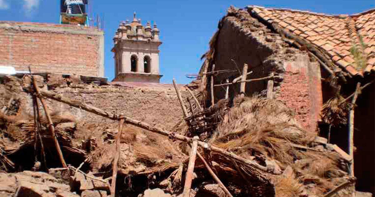 Lluvias colapsan templo evangélico