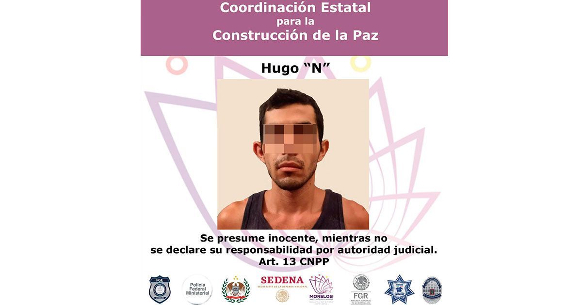 Detienen a sujeto por presunto narcomenudeo en Jojutla