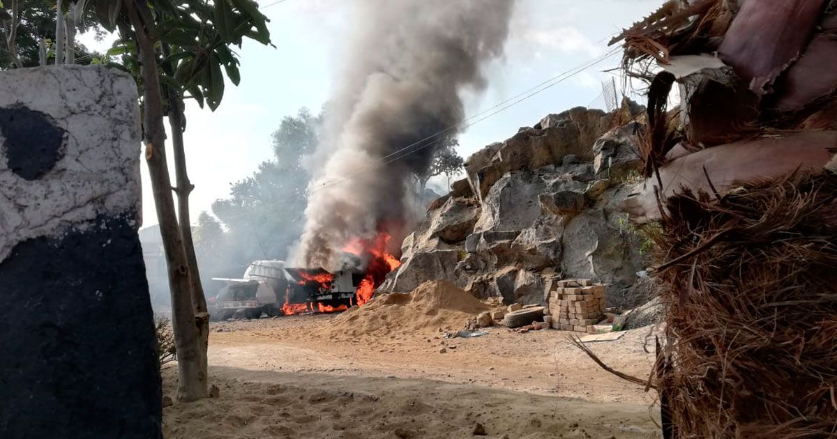 Reportan explosión de pipas en Milpa Alta