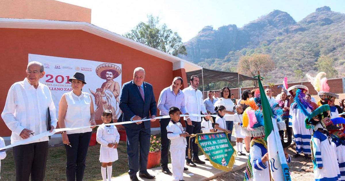 Inaugura gobernador Jardín de Niños en Tlayacapan