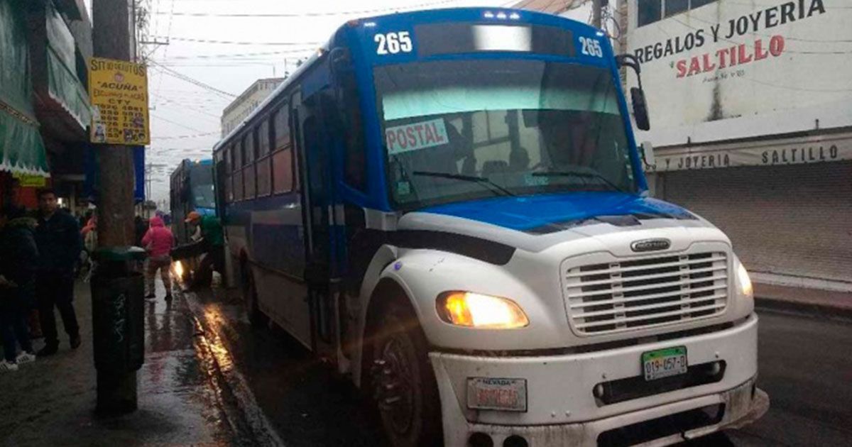 Sube transporte público en Coahuila