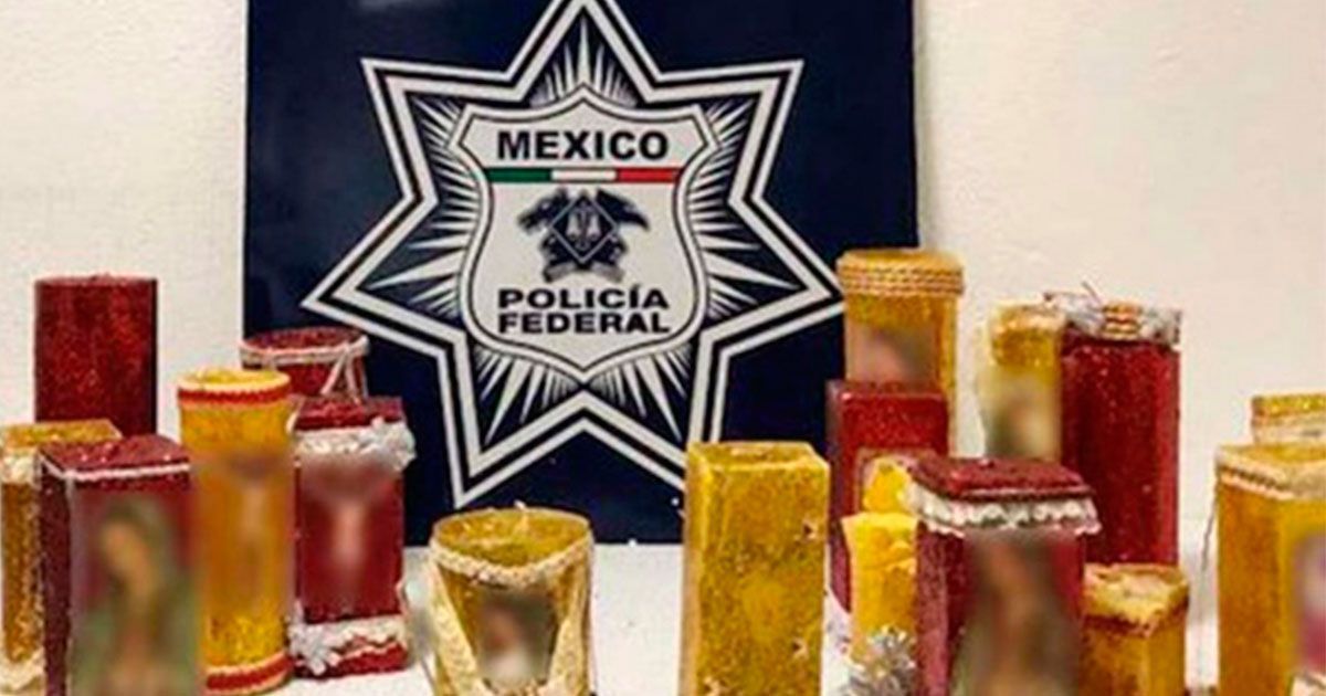 Encuentran droga en veladoras