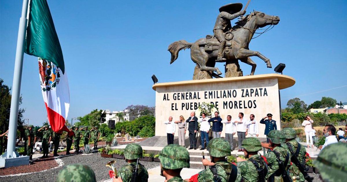 Agradece gobernador visita de AMLO por centenario luctuoso de Emiliano Zapata