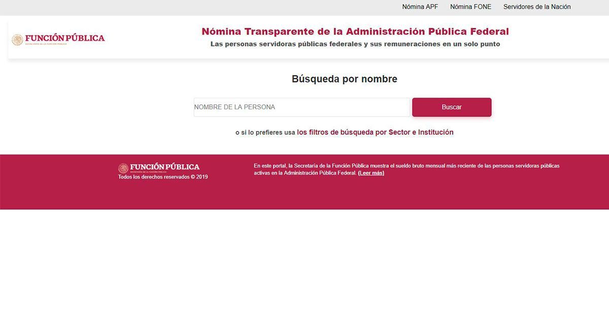 Publican portal para consultar salario de funcionarios