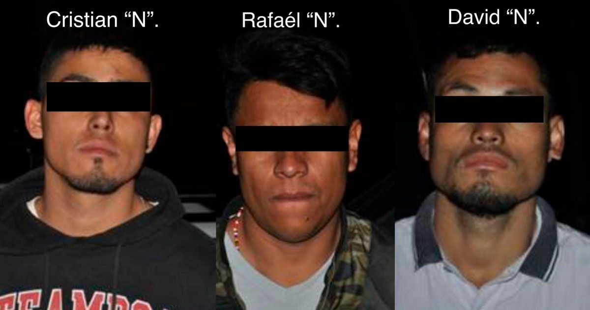 Detienen a tres hombres por robo a sucursal bancaria en Jiutepec