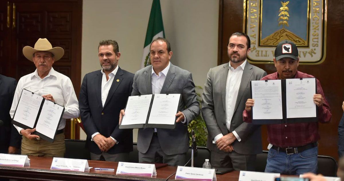 Firman acuerdo Miacatlán y Coatetelco para delimitar territorios