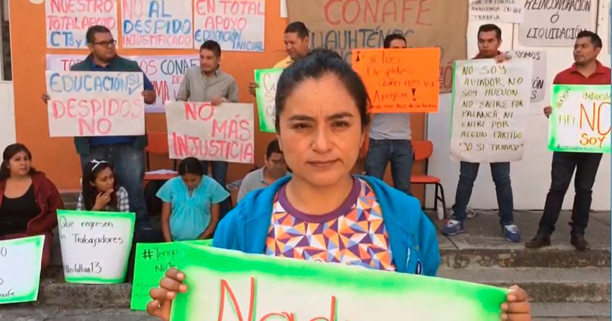Se prevé paro nacional por despidos en CONAFE