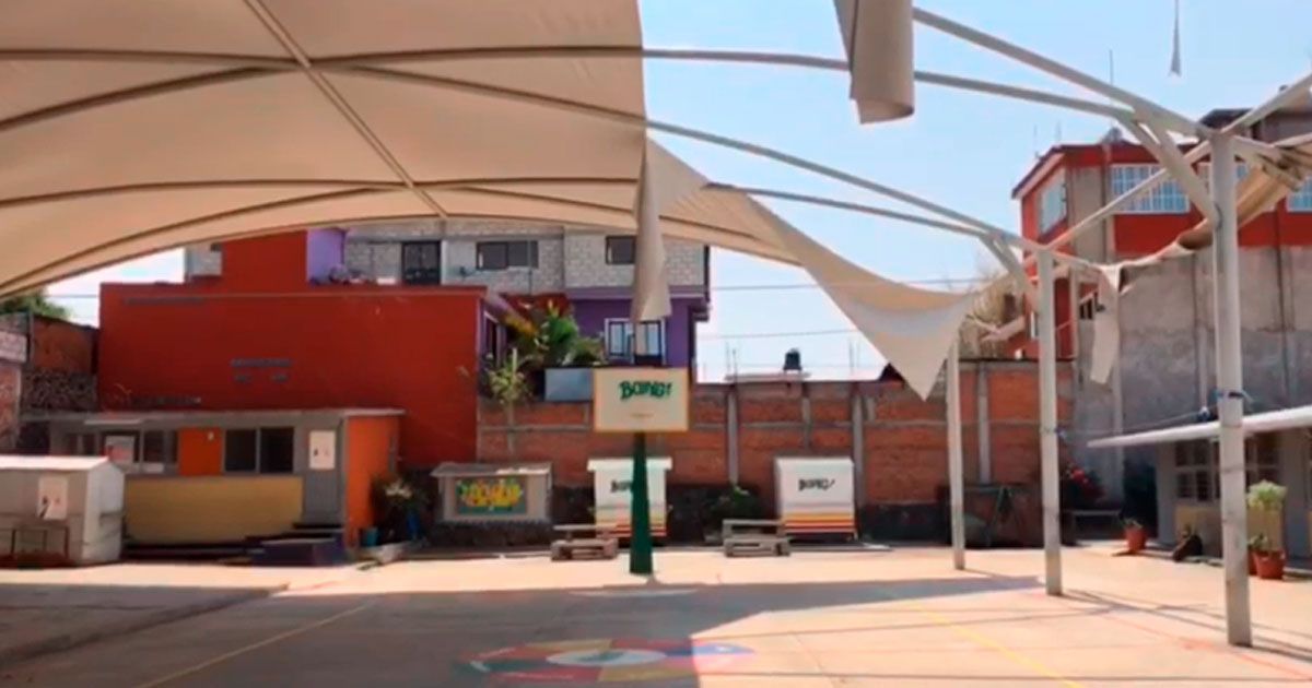 Rachas de viento afectaron instalaciones de escuela en Tepoztlán