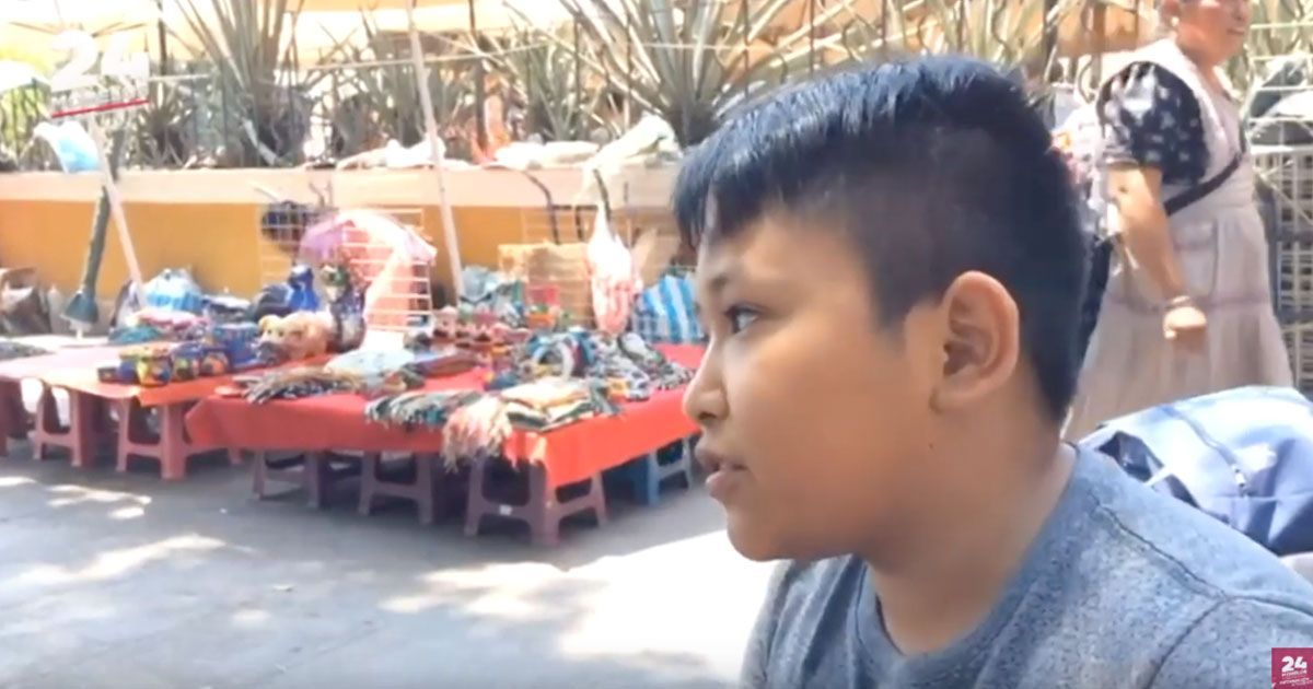 Gaudencio, niño artesano en Cuernavaca