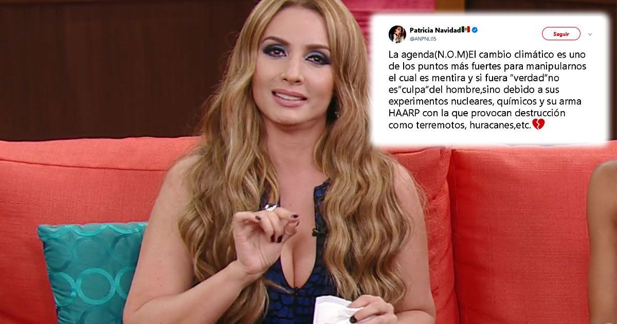 “No existe el calentamiento global”, dice Paty Navidad