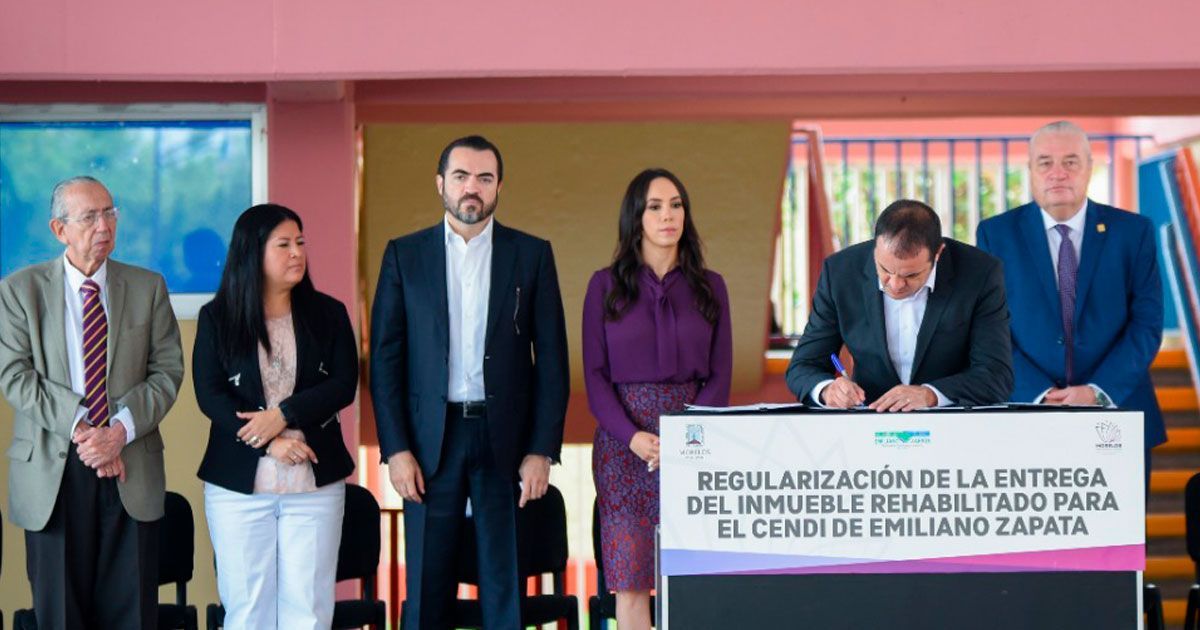Entrega Gobernador inmueble rehabilitado para Cendi de Emiliano Zapata