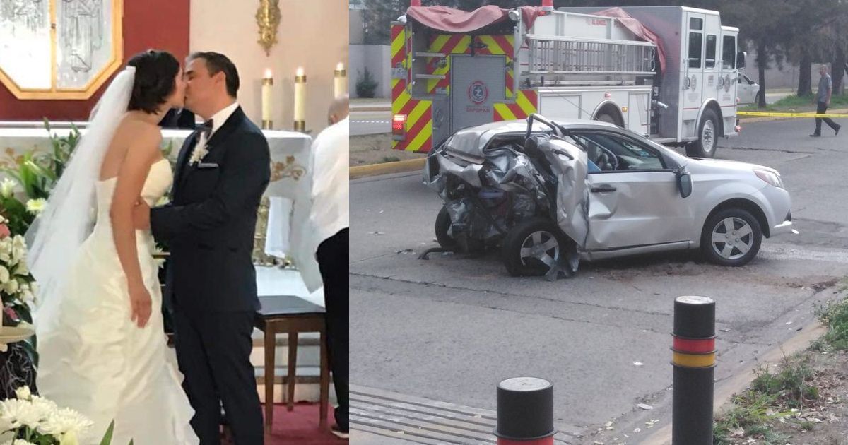 Pareja de recién casados muere en accidente con futbolista