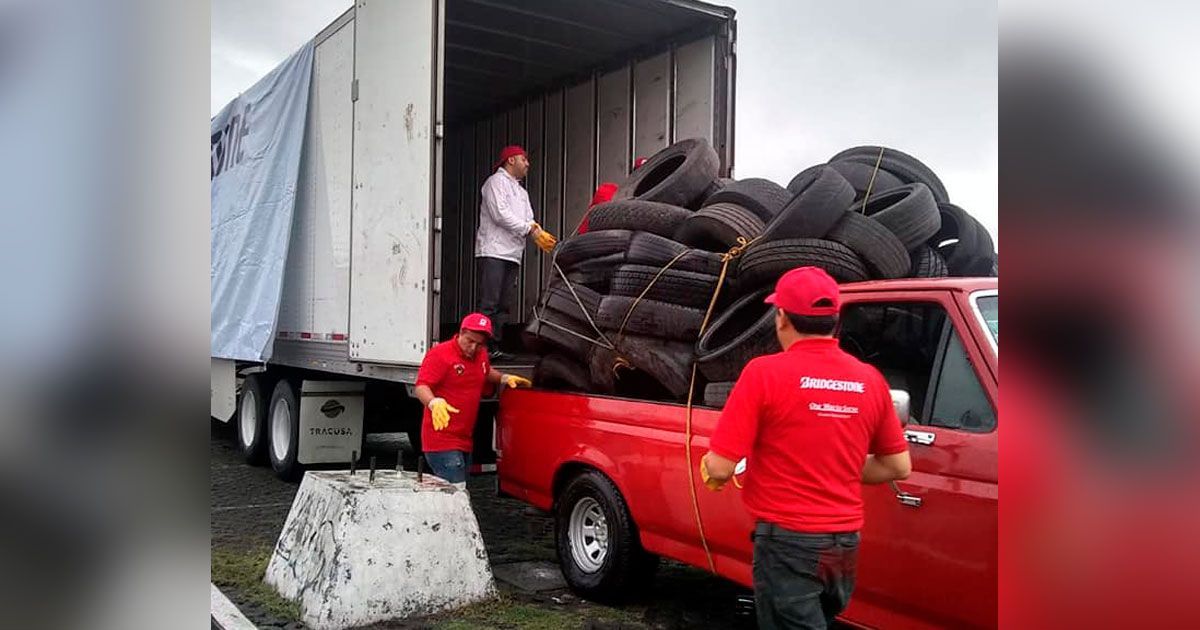 Acopian 74 toneladas en Llantatón 2019