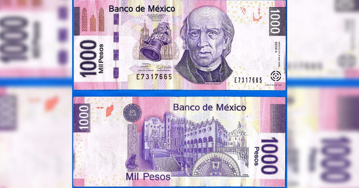 Prefieren no usar el billete de $1,000 pesos