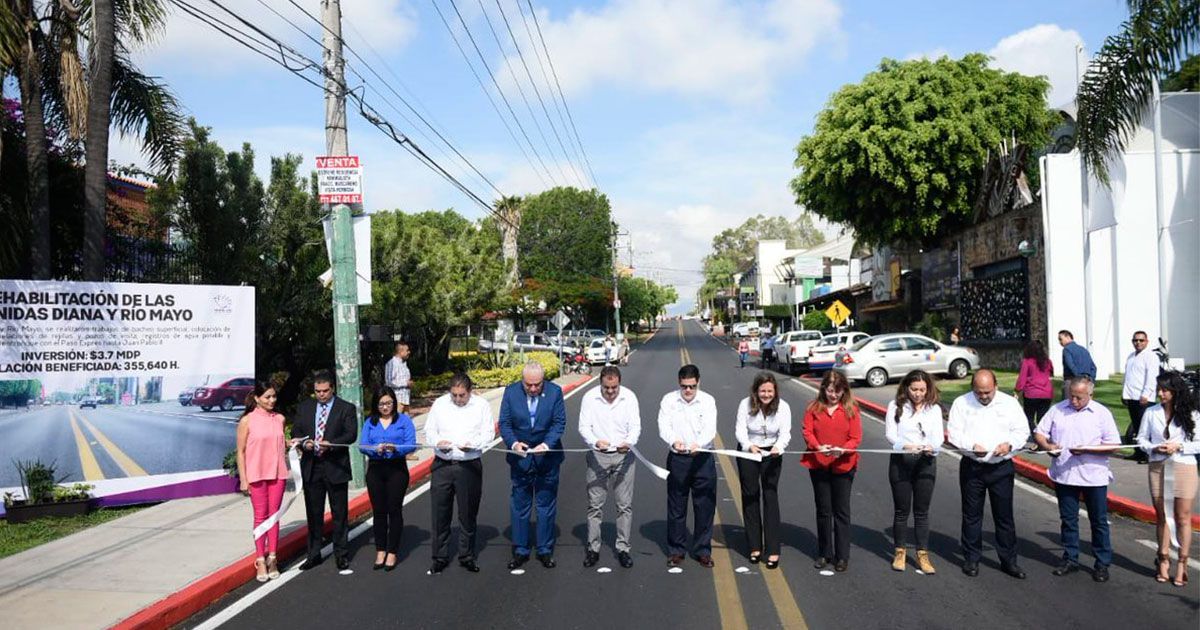 Inaugura gobernador rehabilitación en Diana y Río Mayo