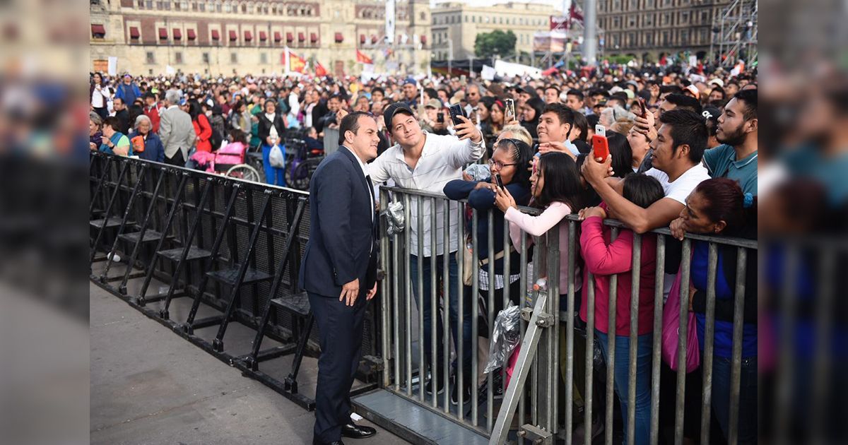 Celebran Cuauhtémoc y AMLO un año del triunfo