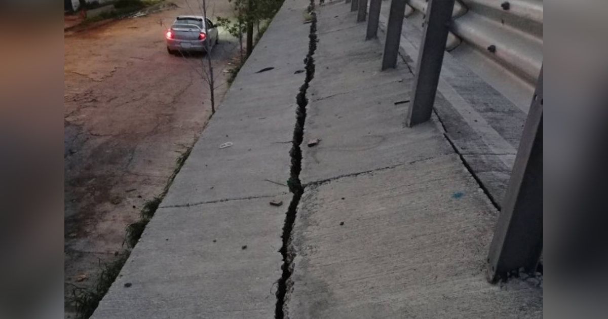 Siguen sin reparar grieta en el Paso Exprés