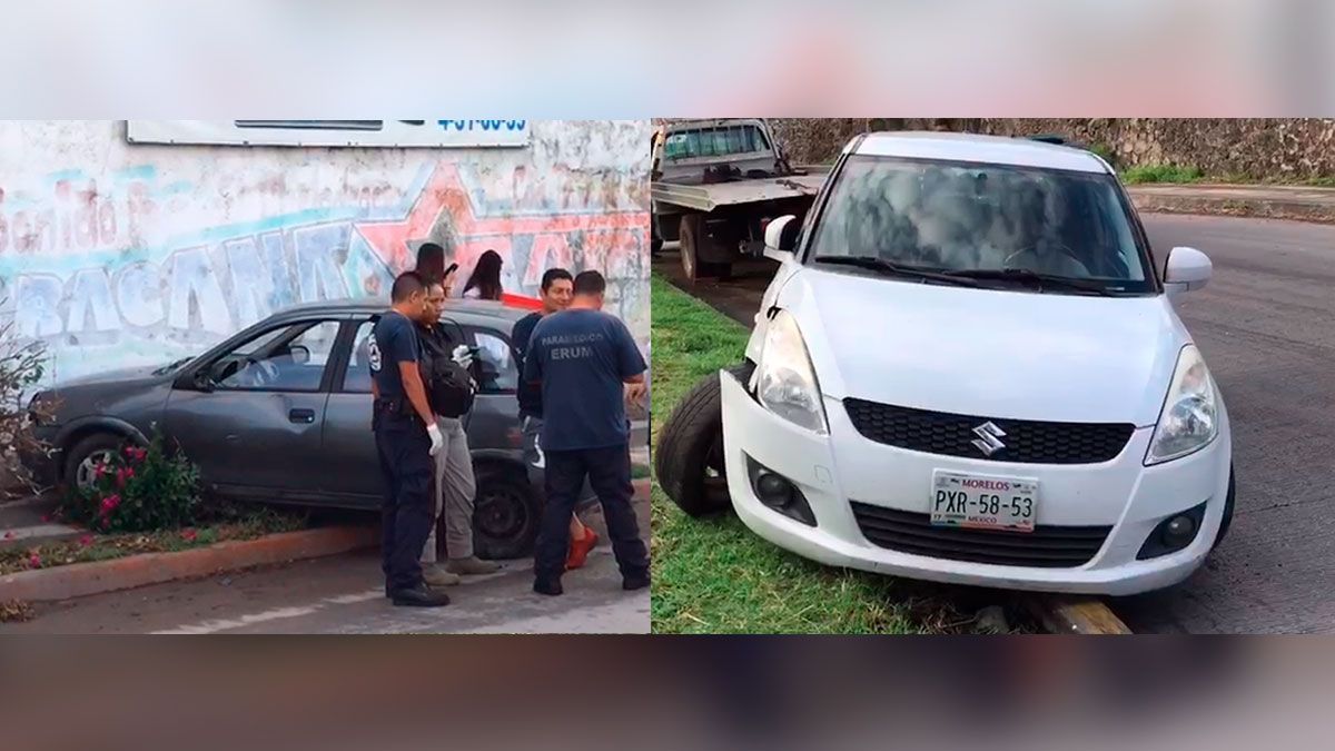 Choque múltiple en Bulevar Cuauhnáhuac de Jiutepec
