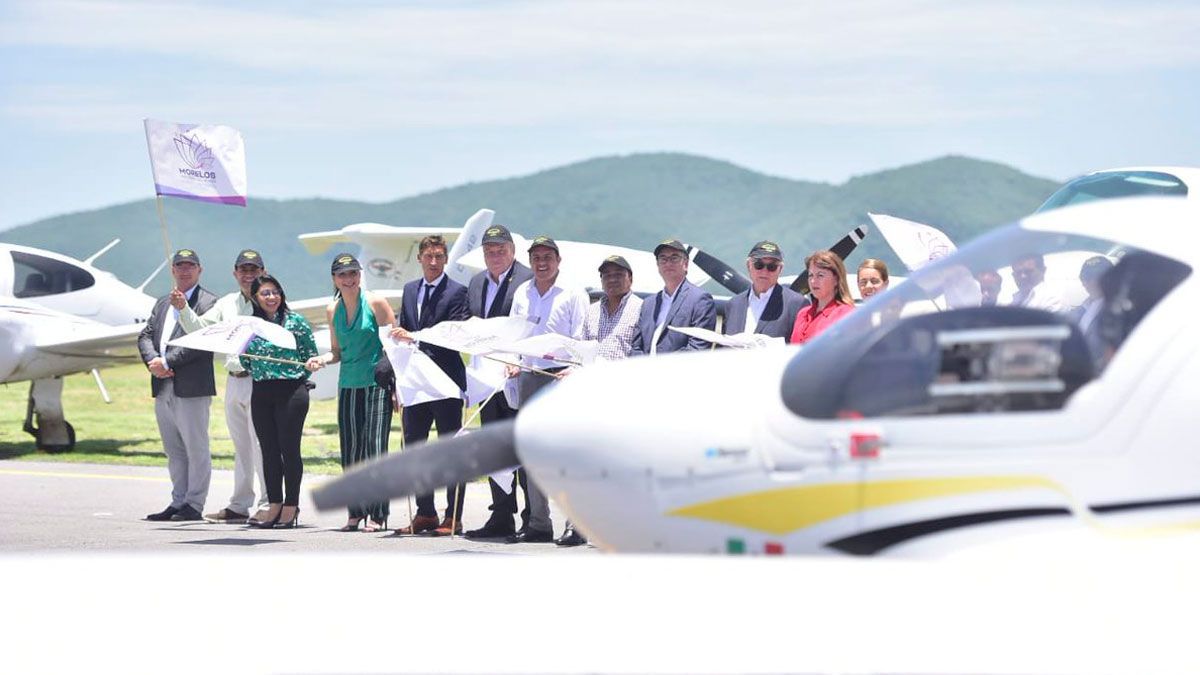 Realizan primer vuelo del Airbus Pilot Cadet Training Programme de la Escuela de Aviación México en Morelos