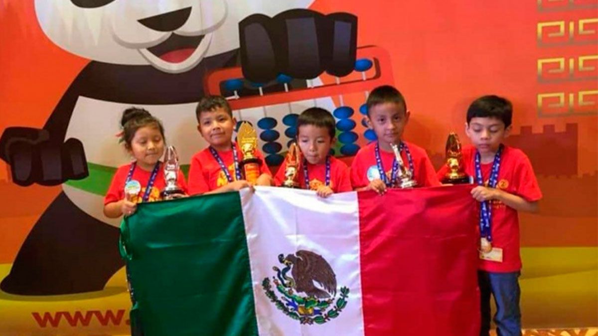Ganan niños de Hidalgo concurso de aritmética en China