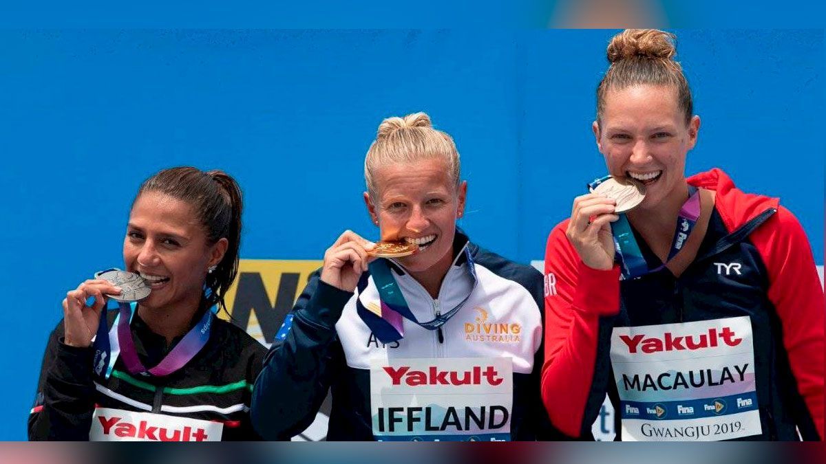 Clavadista mexicana gana plata en Mundial de Natación